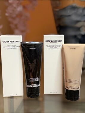 Grown Alchemist Facial Duo- Enzyme Exfoliant & Deep Cleansing Facial Masque